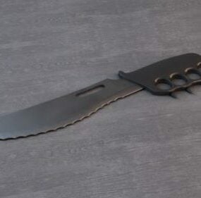 Steel Karambit Knife 3d model