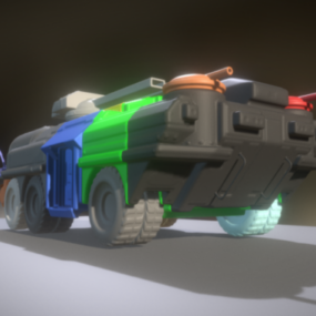 Rhino zware tank 3D-model