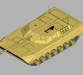 गेमिंग टैंक Lowpoly 3d मॉडल