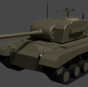 러시아 탱크 Lowpoly 3d 모델