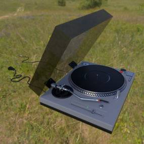 Model 3D gramofonu muzycznego Dj