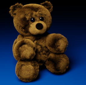 Mô hình gấu bông Mr Bean 3d