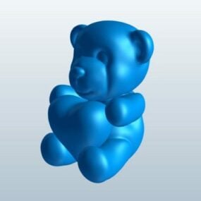 Teddy Bear Lowpoly 3D-modell