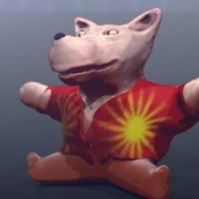 Charakter Teddy Dog 3D-Modell
