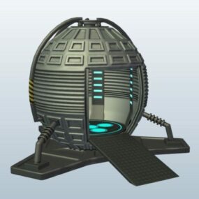 SF テレポーテーション ルーム 3D モデル