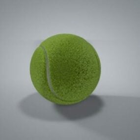3д модель зеленого теннисного мяча