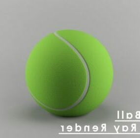 Grønn tennisball V1 3d-modell