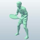 Tennis Player Figurine