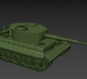 Modelo 1d do tanque alemão Tiger 3