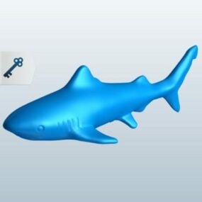 Mô hình 3d có thể in được của Tiger Shark