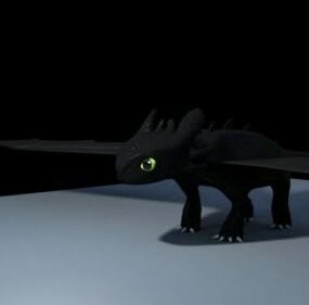歯のない動物キャラクター3Dモデル