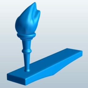 نموذج الشعلة الأولمبية ثلاثي الأبعاد قابل للطباعة