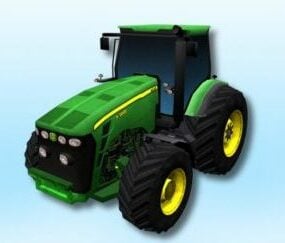 Tracteur agricole modèle 3D