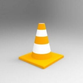 Traffic Cone דגם 3D Cone פלסטיק