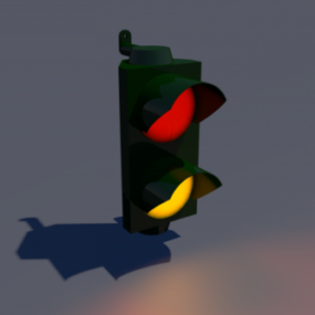 Traffic Light Red Yellow 3d model