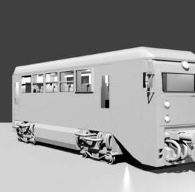 Togbuss 3d-modell
