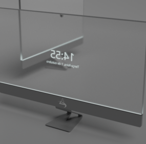 Model 3d Monitor Transparan