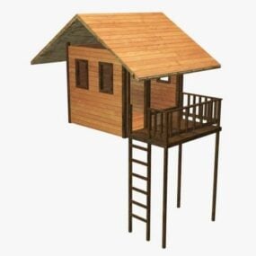 דגם 3D Tree House Cabin
