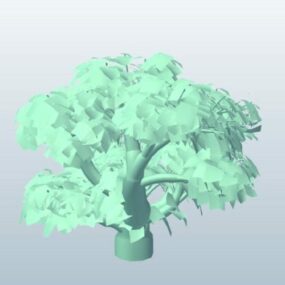 Modelo 3d de esboço de árvore de vidoeiro