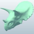 Triceratops Dinosaur Head