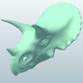 3d модель голови динозавра трицератопса