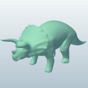 Modello 3d del triceratopo