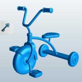 Üç tekerlekli bisiklet 3d modeli