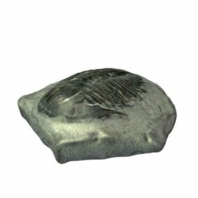 Modelo 3d imprimible de fósil de trilobites