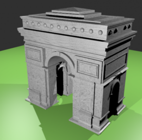 3д модель здания Триумфальной арки