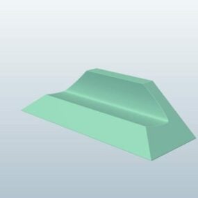 Bankmöbel 3D-Modell mit Pyramidenstumpf