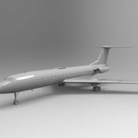 투폴레프 Tu-134 3d 모델