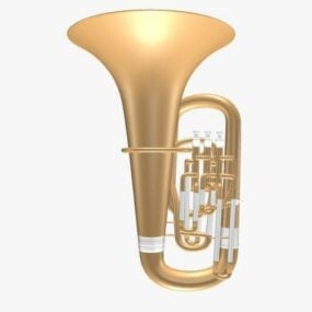 Tuba Instrument 3d malli