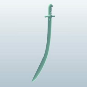 Turko Mongools zwaard 3D-model