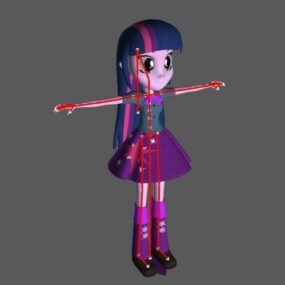 Girl Doll Anime Character 3d model