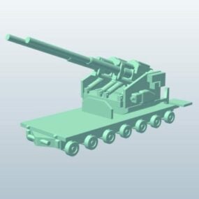 German Anti Aircraft Artillery 3d model