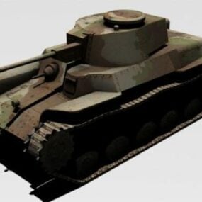 Military Tank Type-97 3d model