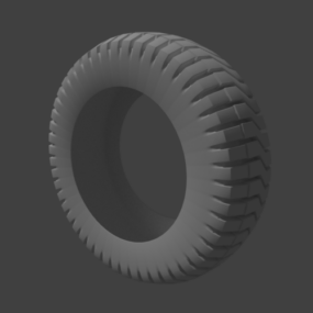 Pièce de roue simple modèle 3D