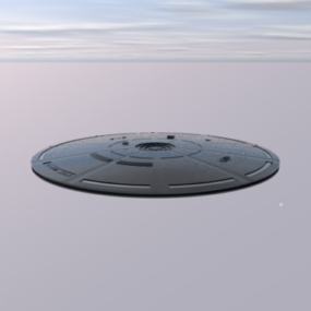 Modello 3d dell'astronave UFO