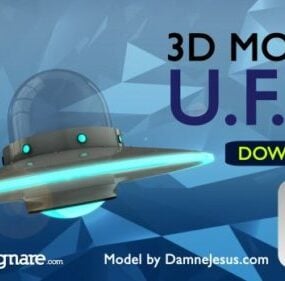 Ufo Alien Spaceship V1 3d μοντέλο