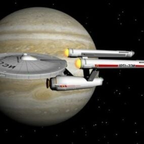 דגם תלת מימד של Starship Enterprise