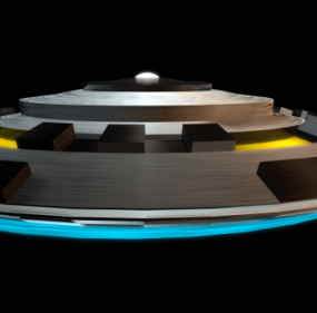 Modelo 3d da nave espacial OVNI