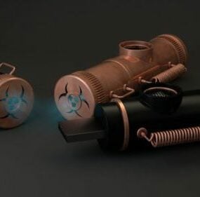 Concept de canon étoilé modèle 3D