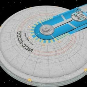 3D model hvězdné stanice Uss Excelsior