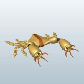 Scan van rifkrabdier 3D-model