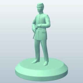 Union Soldiers With Sword 3d model