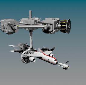 Futuristic Scifi Scout Spacecraft 3d model