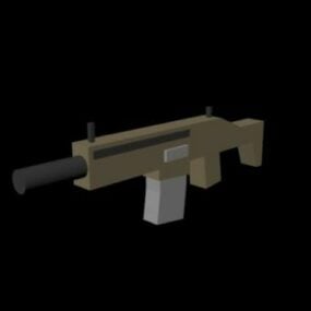Heartbreaker Gun Lowpoly 3d model