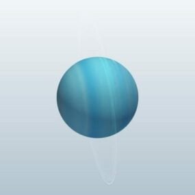 Realistisches Uranus-3D-Modell