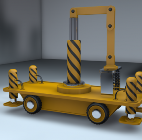 Modello 3d del robot di utilità industriale