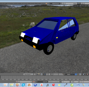 Vaz-1111 Lowpoly Modelo 3D do carro